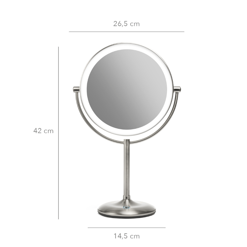 Makeup - spejl med tonet lys - 15x forstørrelse