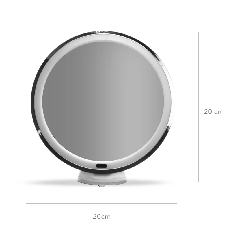 Valaistu Makeup-peili, Ø 20 cm – 10-kertainen suurennus