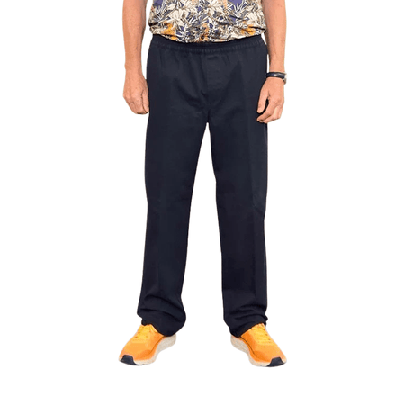 Forede bukser med elastik - Marineblå