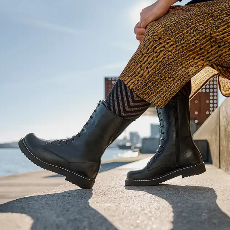 New Feet pitkä naisten nilkkuri – Musta