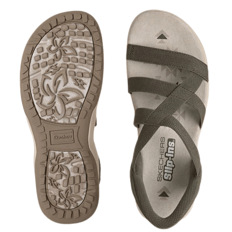 Skechers slip - in damesandal - Grøn