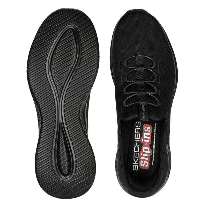 Skechers sporty slip - in herresneaker - Sort