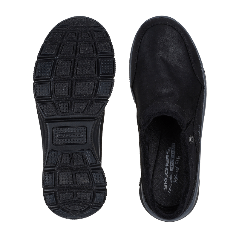 Skechers dameslippers - Sort