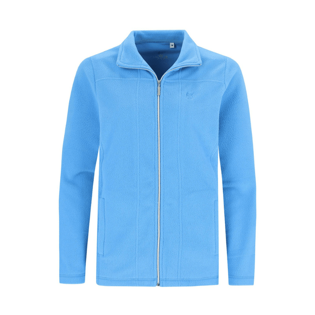 Cardigan i fleece til damer - Lyseblå