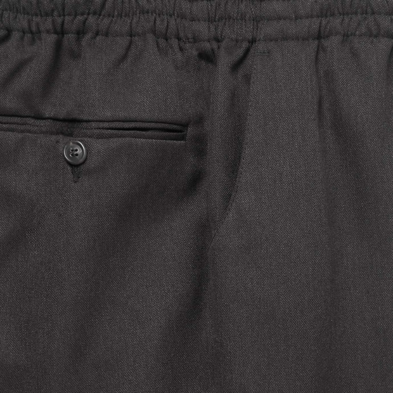 Slip - on bukser med elastik - Mørkegrå