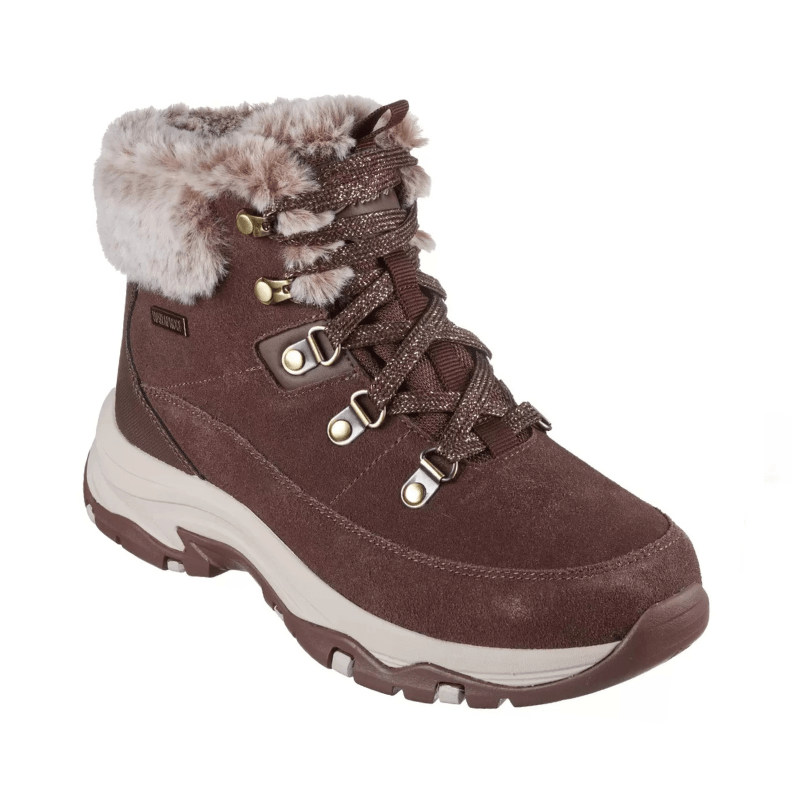 Skechers varm damestøvle - Brun