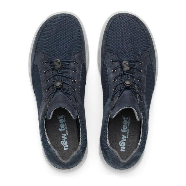 Sporty herresko, Blå, New Feet - Seniorshop