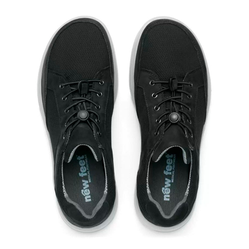 New Feet herresko med elastik - Sort