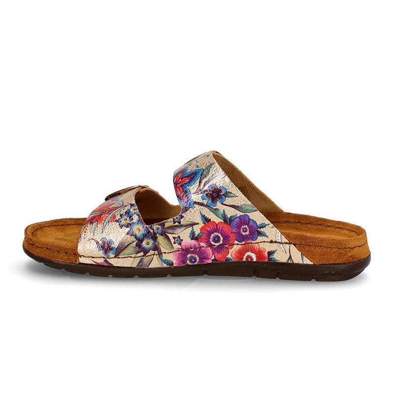 Dameslipper - Blomstret - Seniorshop