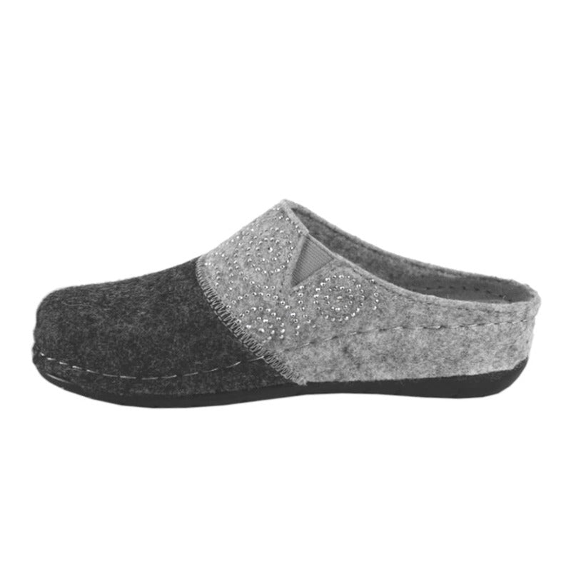 Rohde dameslipper - Grå - Seniorshop