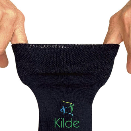 Diabetesstrømpe med merinould - Grå - Seniorshop