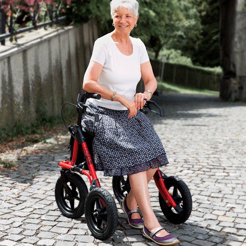 Taima XC rollator - med store luftfyldte hjul - Seniorshop