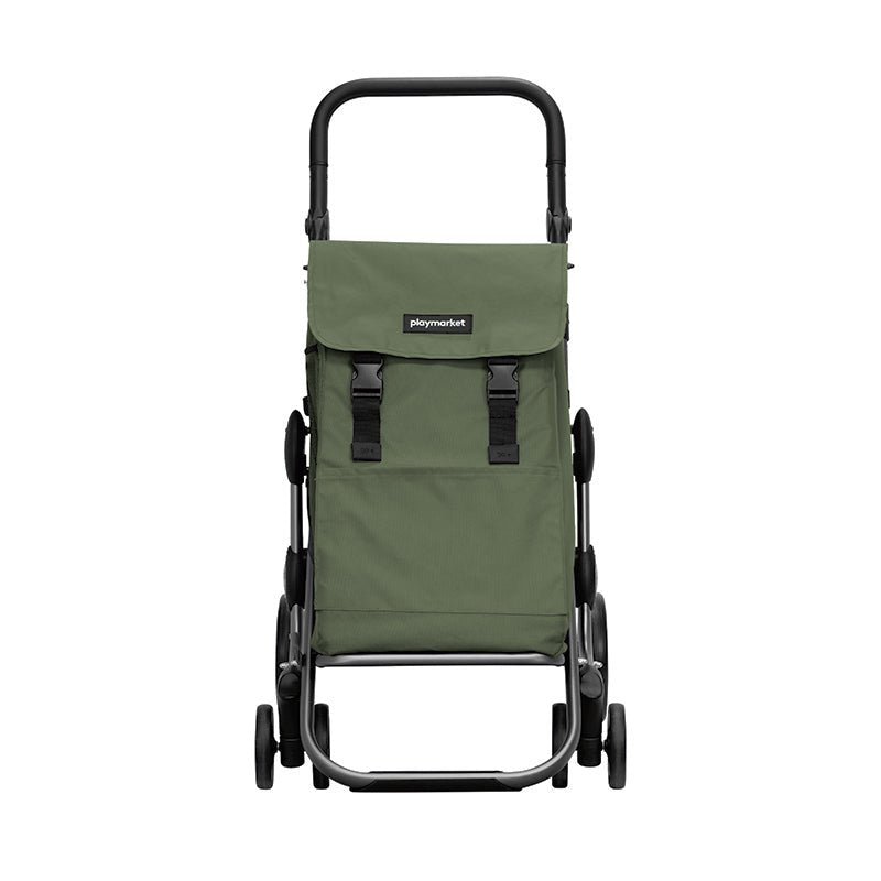 Go Plus indkøbsvogn med termorum - Oliven - Seniorshop