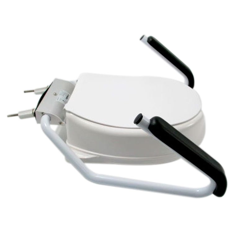 Toiletforhøjer med armlæn og låg - Seniorshop