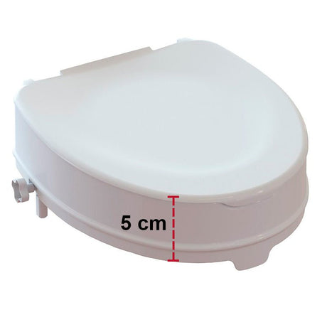 Toiletforhøjer med låg, 5 cm - Seniorshop