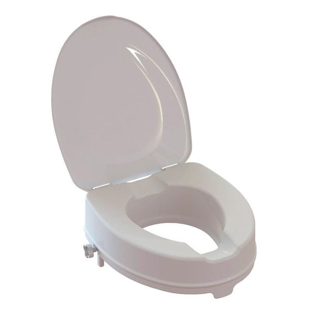 Toiletforhøjer med låg, 5 cm - Seniorshop
