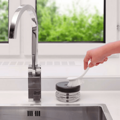 Enhåndsbetjent sæbedispenser - Seniorshop