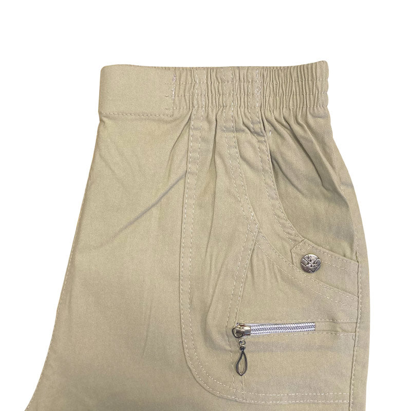 Damebukser med elastikkant - Beige - Seniorshop