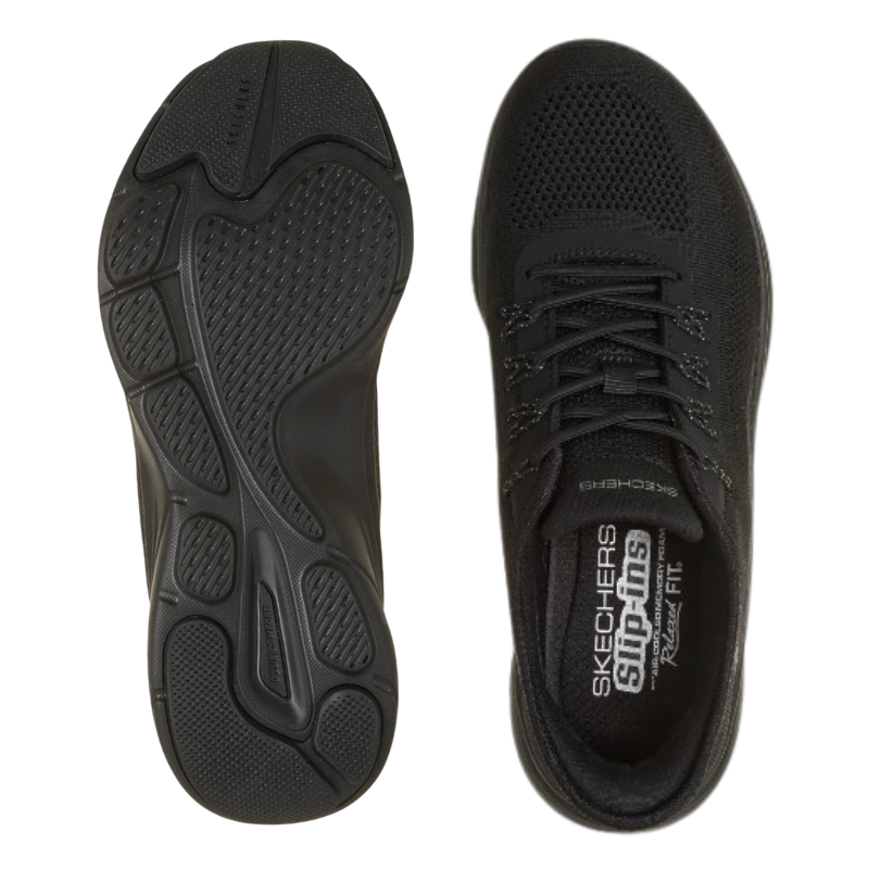 Skechers slip-in naisten lenkkari - Musta