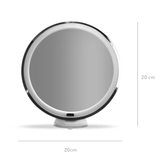 Valaistu Makeup-peili, Ø 20 cm – 10-kertainen suurennus