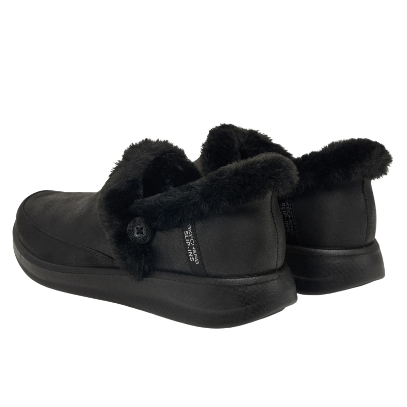 Skechers slip-in naisten kotitossut - Musta