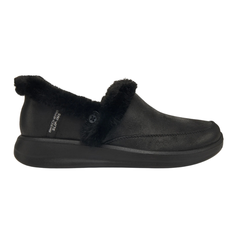Skechers slip-in naisten kotitossut - Musta