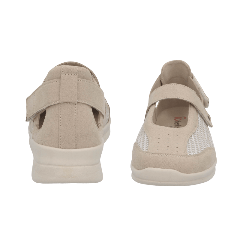 Berkemann ballerina med velcro - Beige
