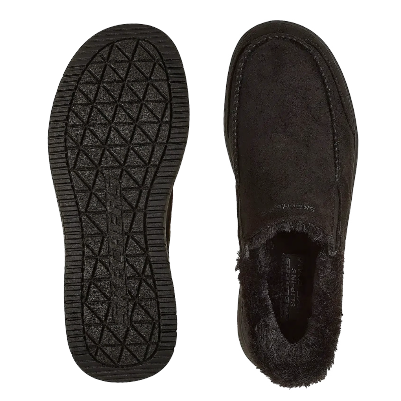 Skechers slip-in miesten kotitossut - Musta