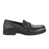 Green Comfort leveä naisten loafer - Musta