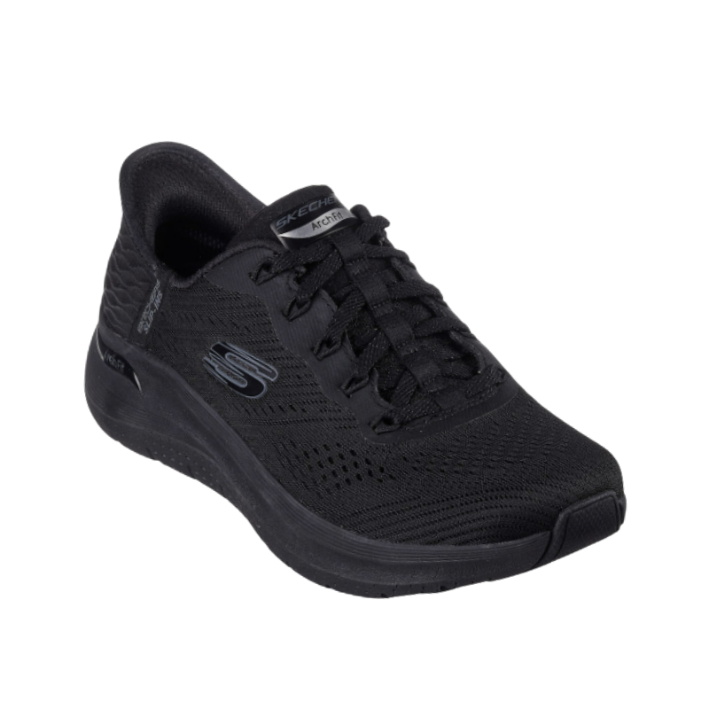 Skechers leveä slip-in naisten sneaker - Musta