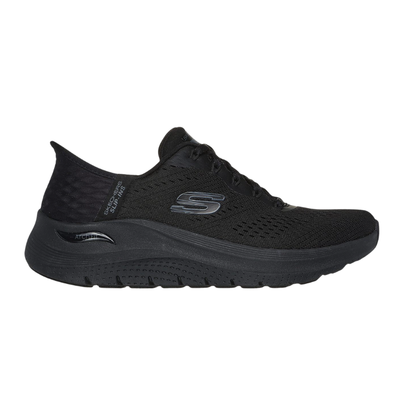 Skechers leveä slip-in naisten sneaker - Musta