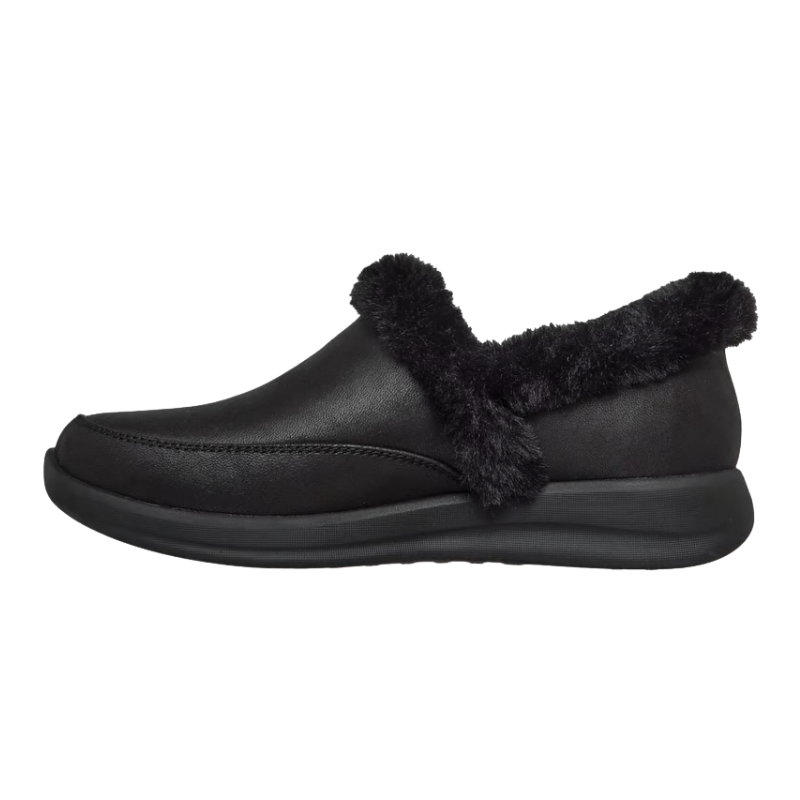 Skechers slip-in naisten kotitossut - Musta