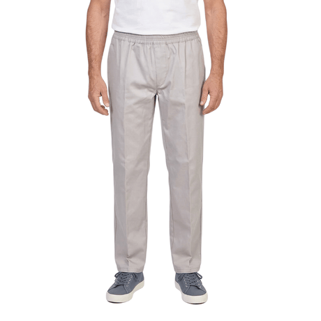 Lette bukser med elastikkant - Lysegrå