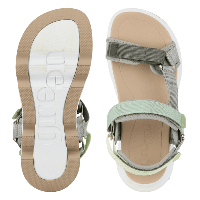 Green Comfort sporty damesandal - Grøn