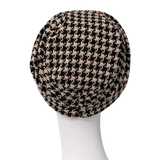 Lea-turbaani – musta/beige