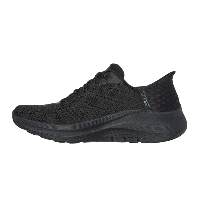 Skechers leveä slip-in naisten sneaker - Musta