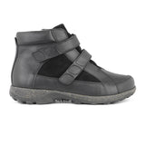 Black women's boot with velcro, New Feet