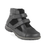 Black women's boot with velcro, New Feet