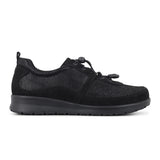 Sporty Lace-up Shoes, Black, New Feet
