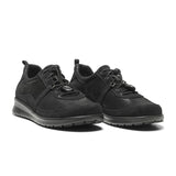 Sporty Lace-up Shoes, Black, New Feet