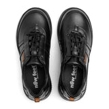 Women's Shoe with Easy-Fasten Closure, Black, New Feet