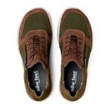 Lace-up Shoes with Zipper, Green/Brown, New Feet