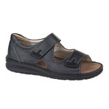 Fidelio herresandal i skind - Sort
