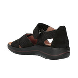 Hartjes damesandal - Sort nubuck