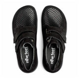 New Feet damesko med velcroluk - Sort