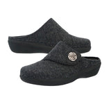 Women's Slipper, Dark Grey, New Feet
