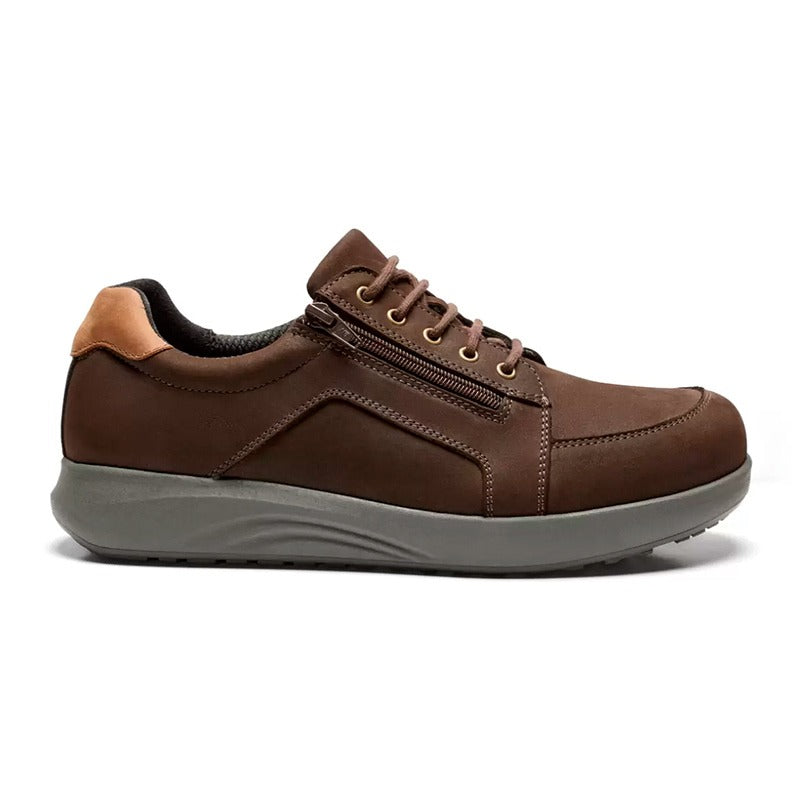 Wide men's shoes, Brown, New Feet