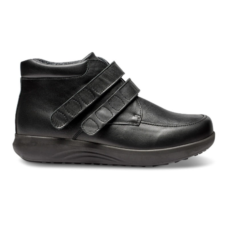 New Feet lav herrestøvle - Sort læder
