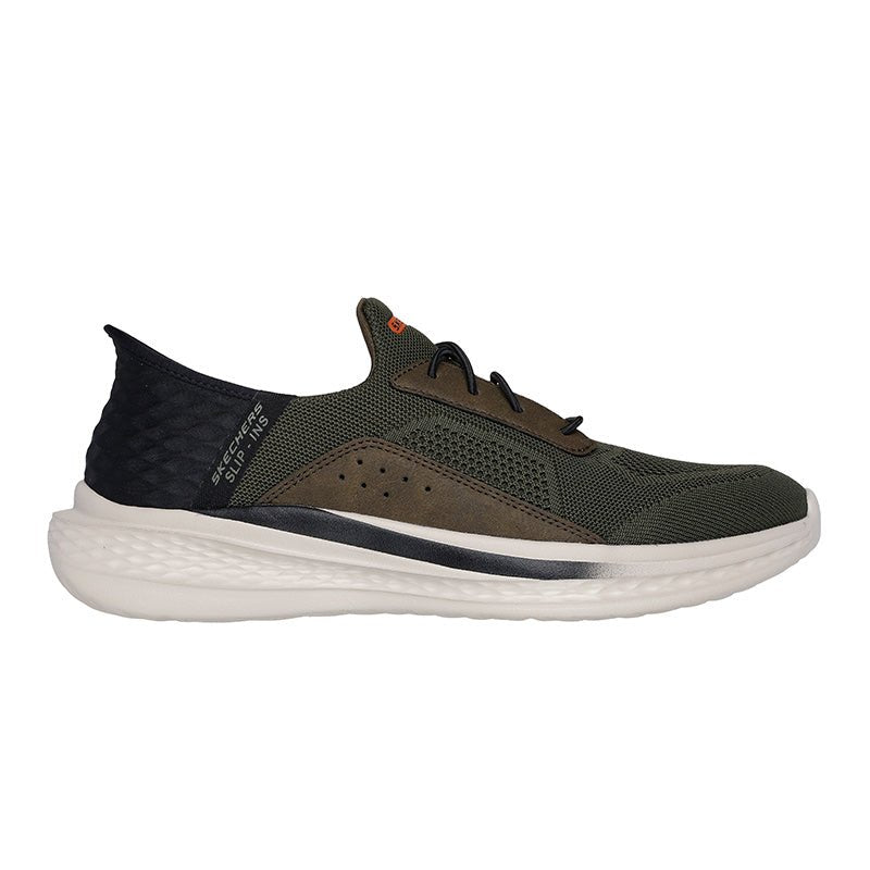 Skechers slip - in herresneaker - Oliven