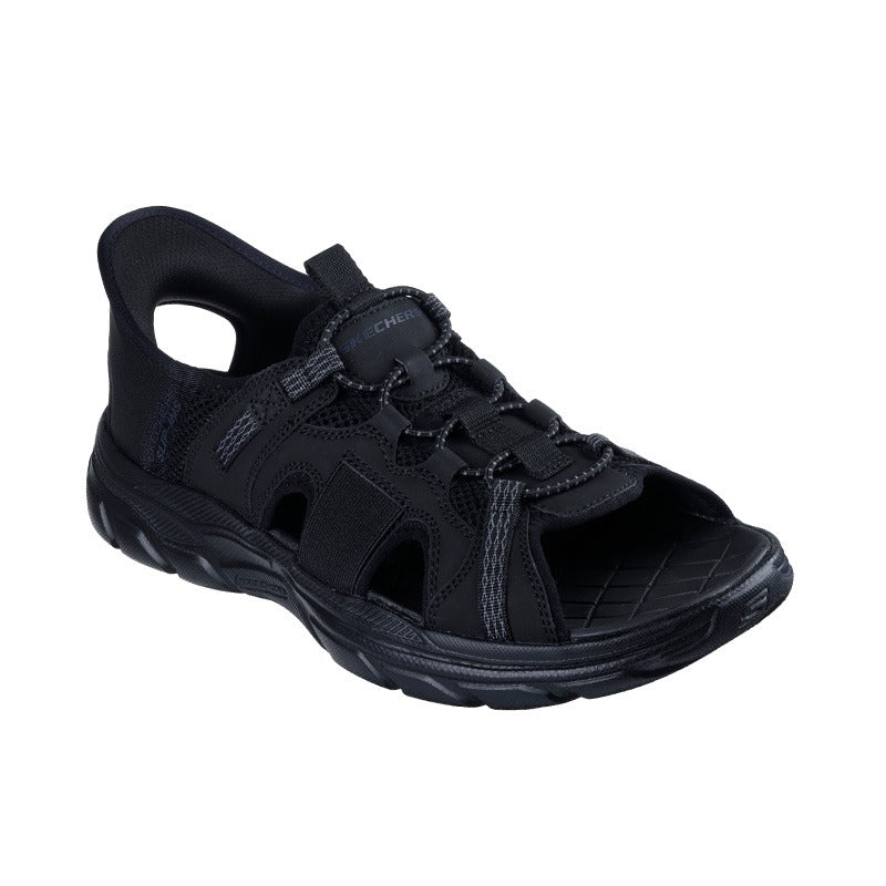 Skechers slip-in herresandal - Sort